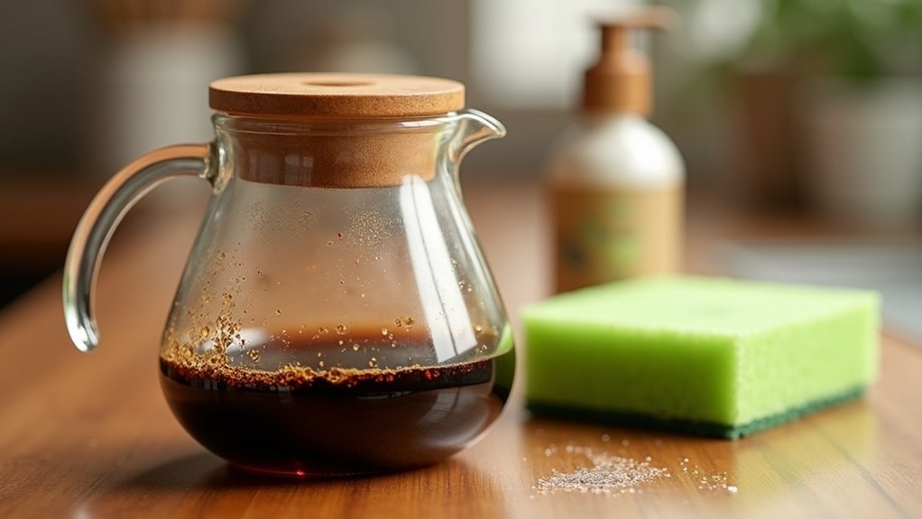 cleaning coffee oil residue