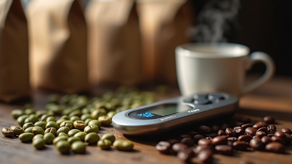 coffee bean moisture measurement