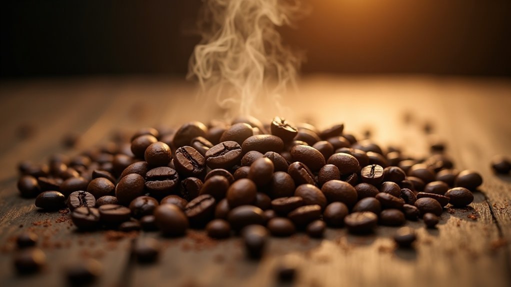 coffee beans release gases