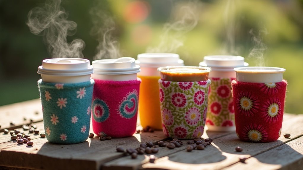 coffee cup koozies selection