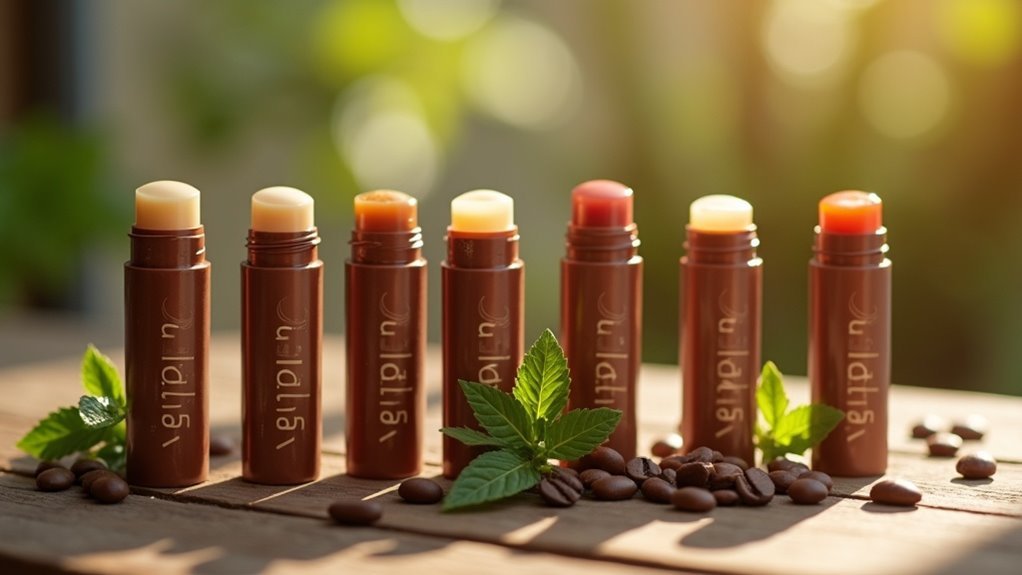coffee infused lip balms