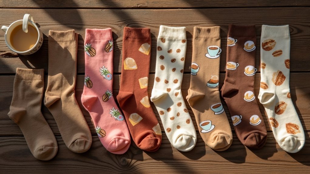 coffee inspired stylish socks