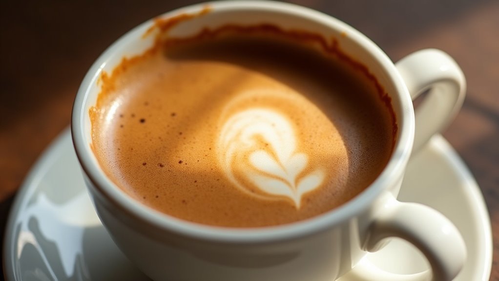 crema color indicates flavor