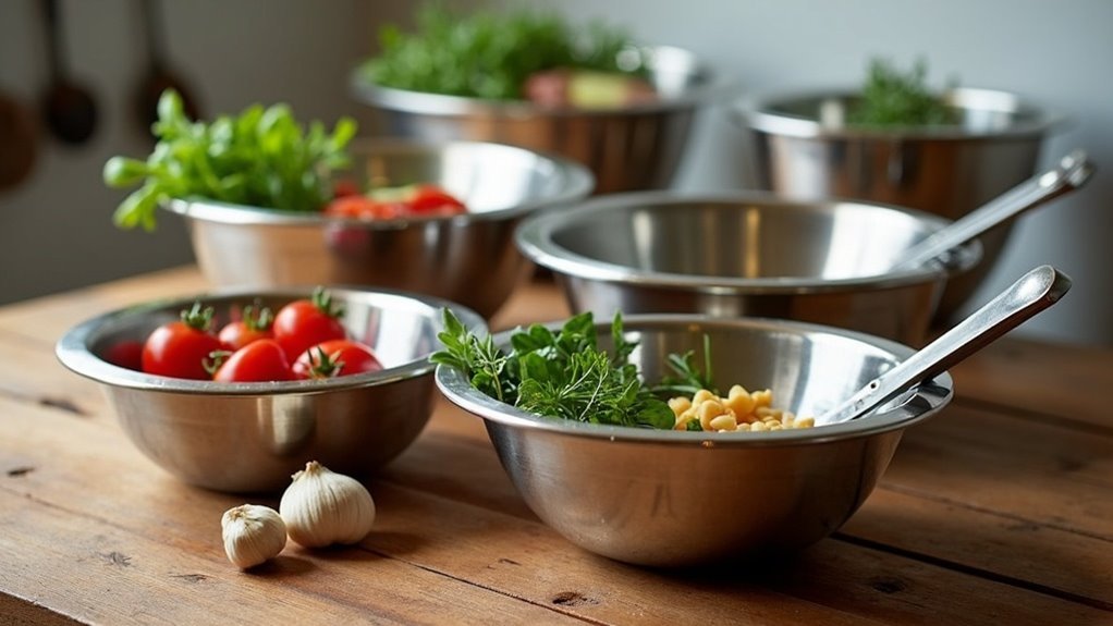 durable stylish stainless steel bowls