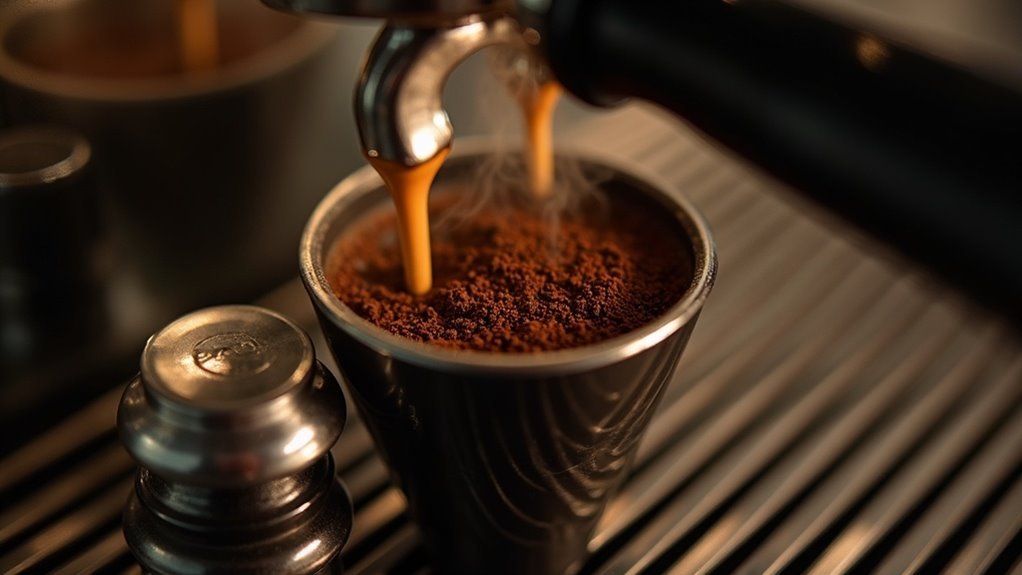 espresso puck preparation technique