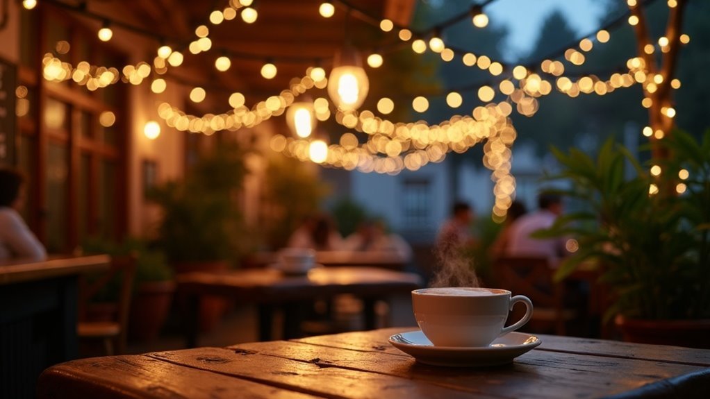 magical cafe fairy lights