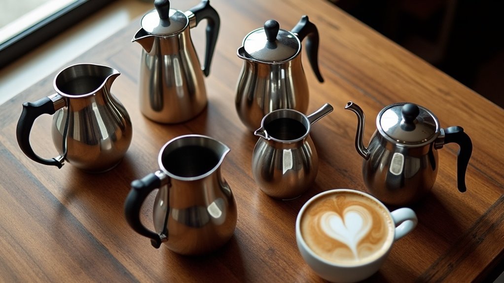 perfect frothy coffee pitchers