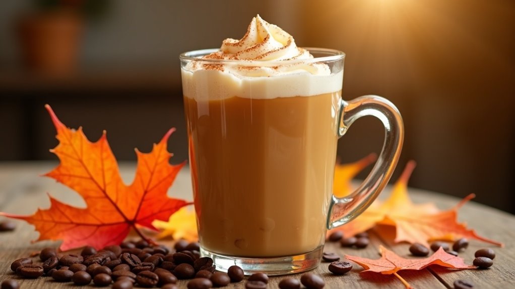 pumpkin flavored iced coffee