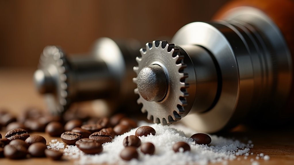 seasoning coffee grinder burrs