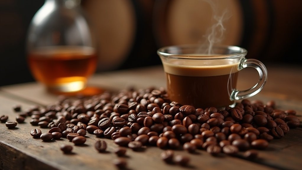 whiskey infused coffee bean selection